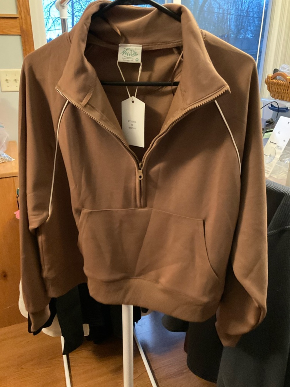 Scuba 1/4 Zip Cropped Sweatshirt